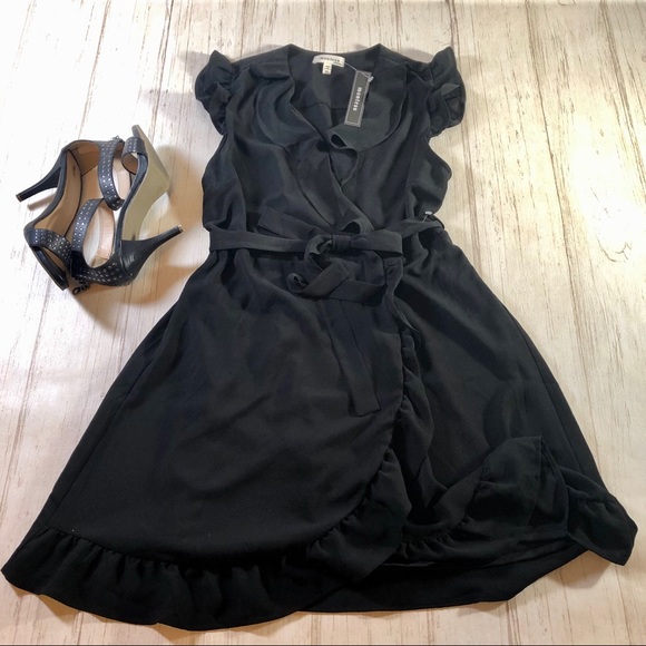 Little Black Wrap Dress - Picture 4 of 4